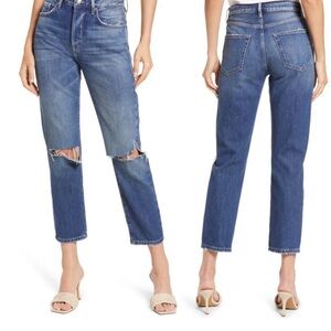 Frame Le Original Women’s High-Rise Straight Leg Blue Jeans